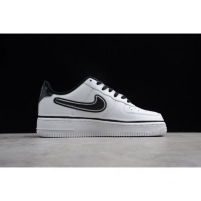 Nike Erkek Air Force 1 Low Beyaz / Siyah Kaykay Ayakkabı Türkiye - 3FXD2UOA